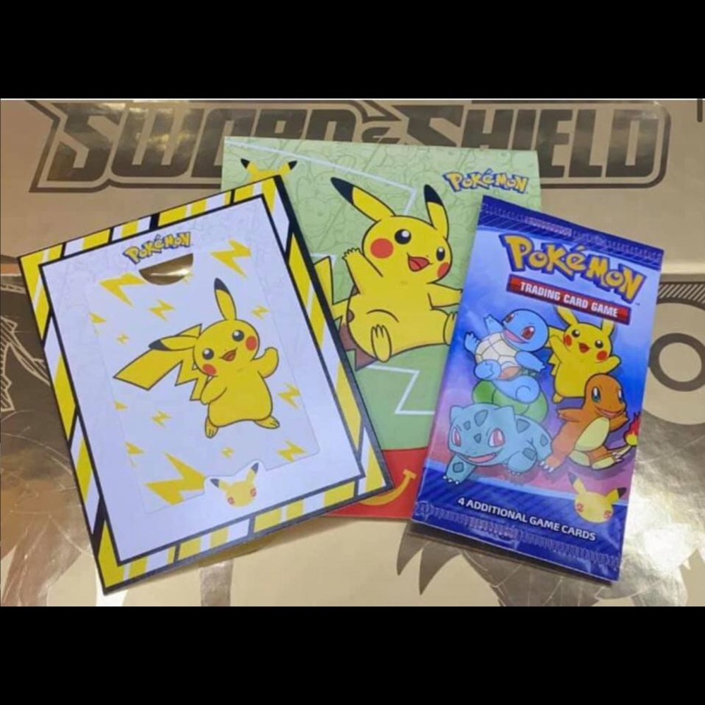 10 McDonalds Pokemon 25th Anniversary Packs